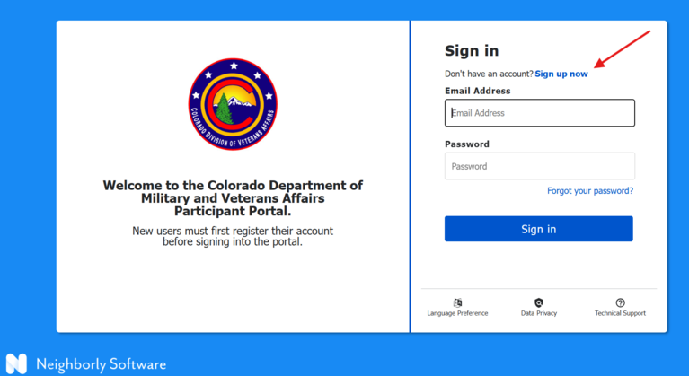 Neighborly Software Sign Up